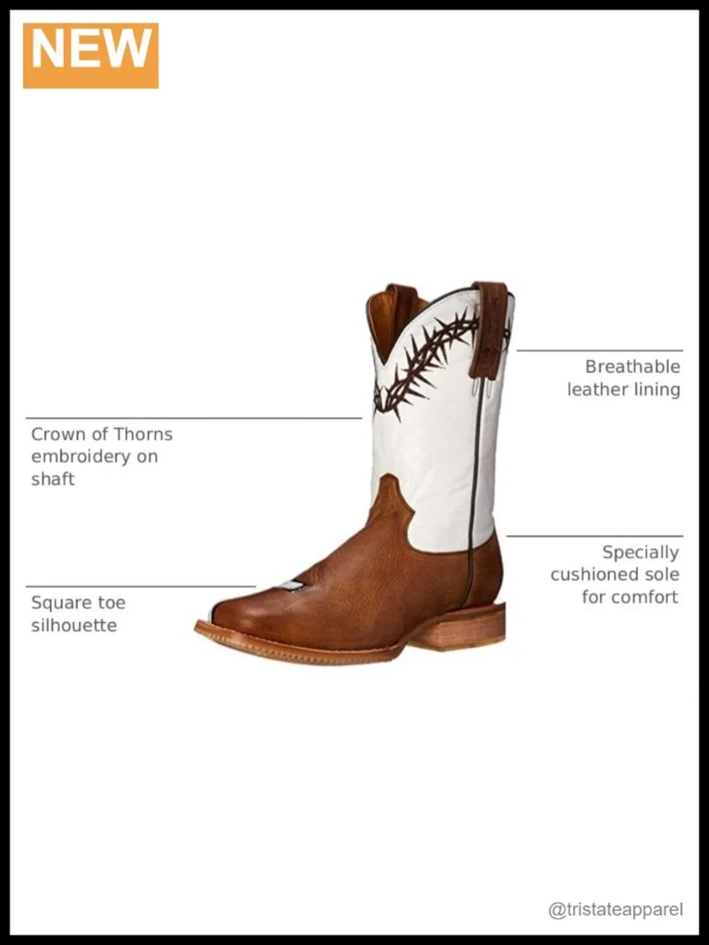 Women's Mid-Calf Western Boots Leather Square Toe Roper Heel 11
